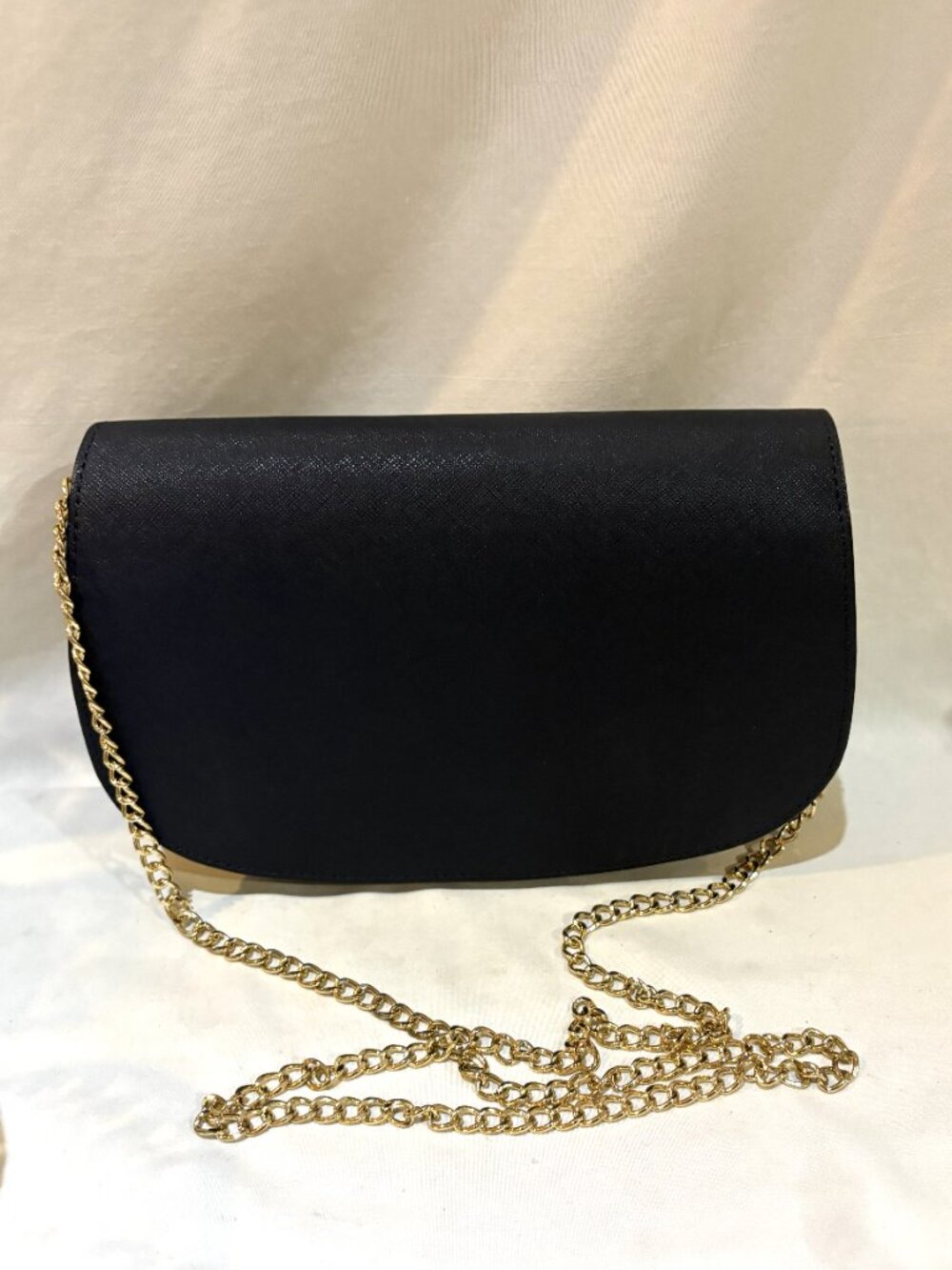New Brooks Brothers Navy Blue Hardcase Leather Purse Clutch Crossbody Shoulder